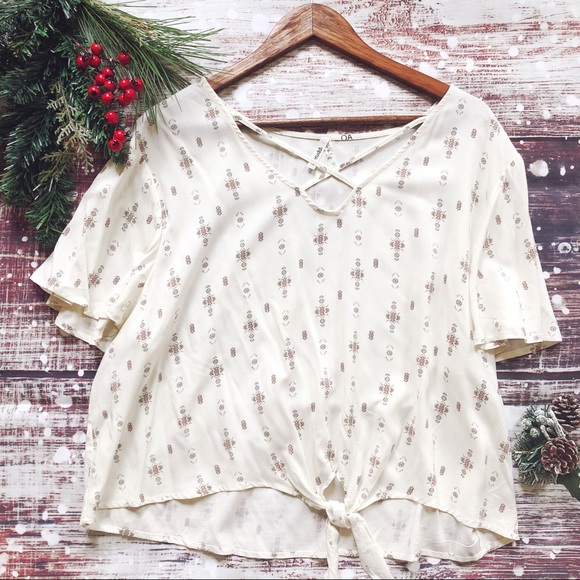 Mudd Tops - Mudd X Front Tie Top